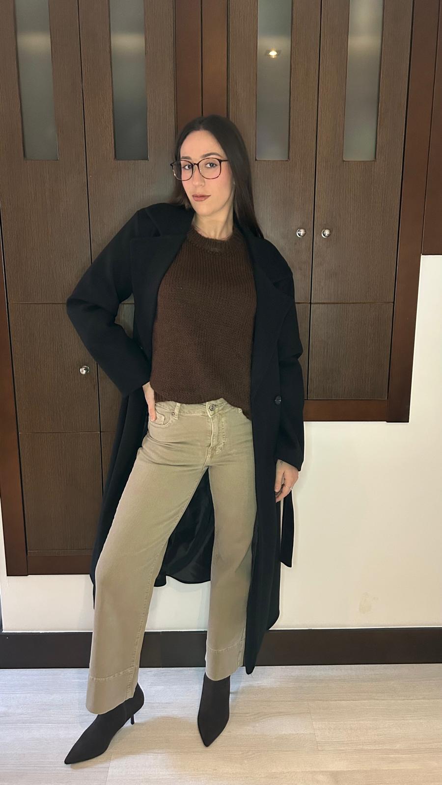 Abrigo Clásico Belted Black