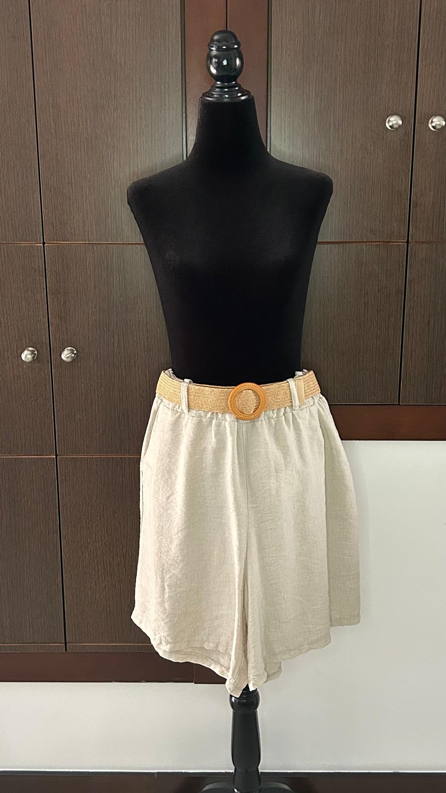 Bermudas Lino C/Cinturón