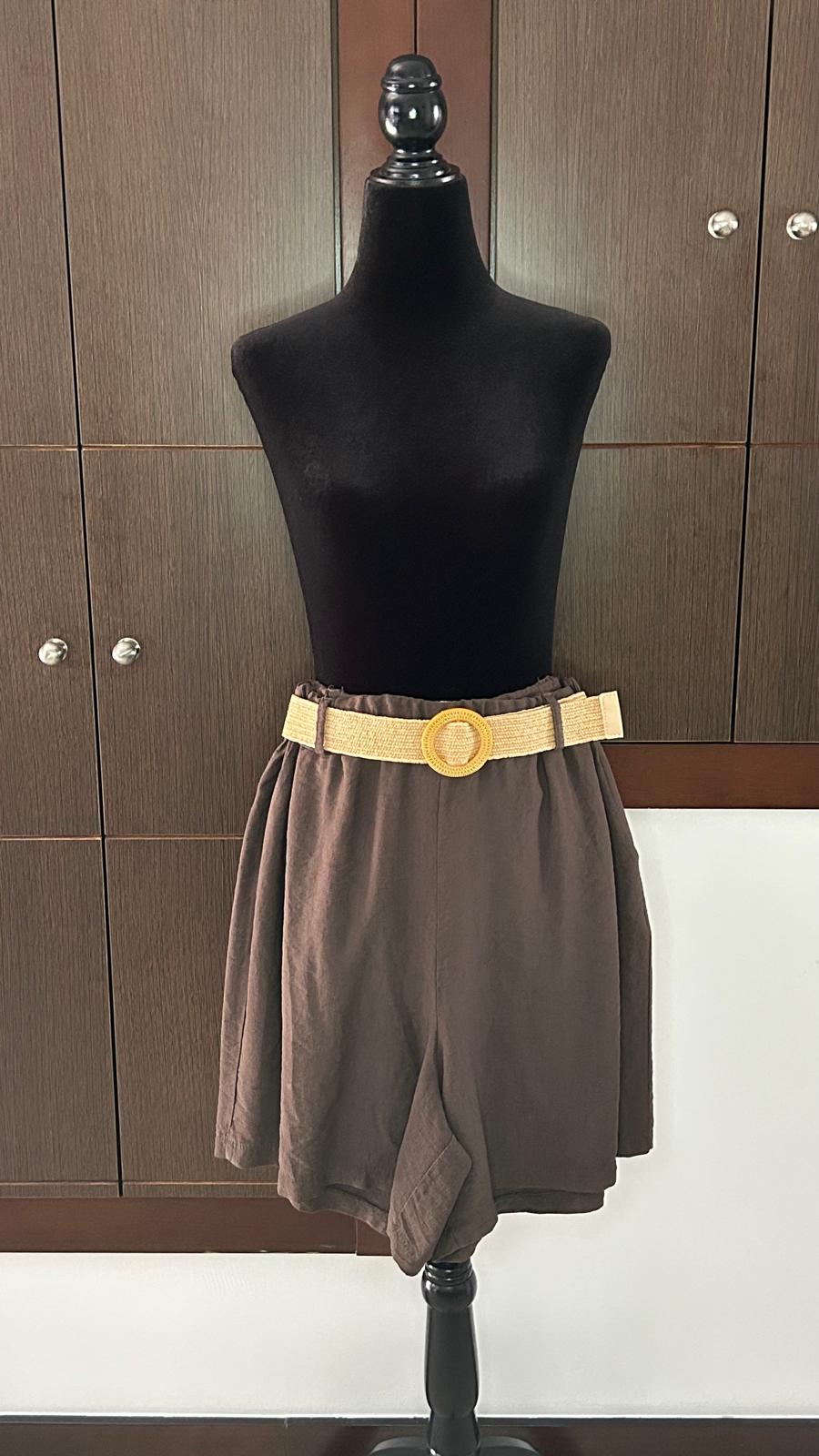 Bermudas Lino C/Cinturón