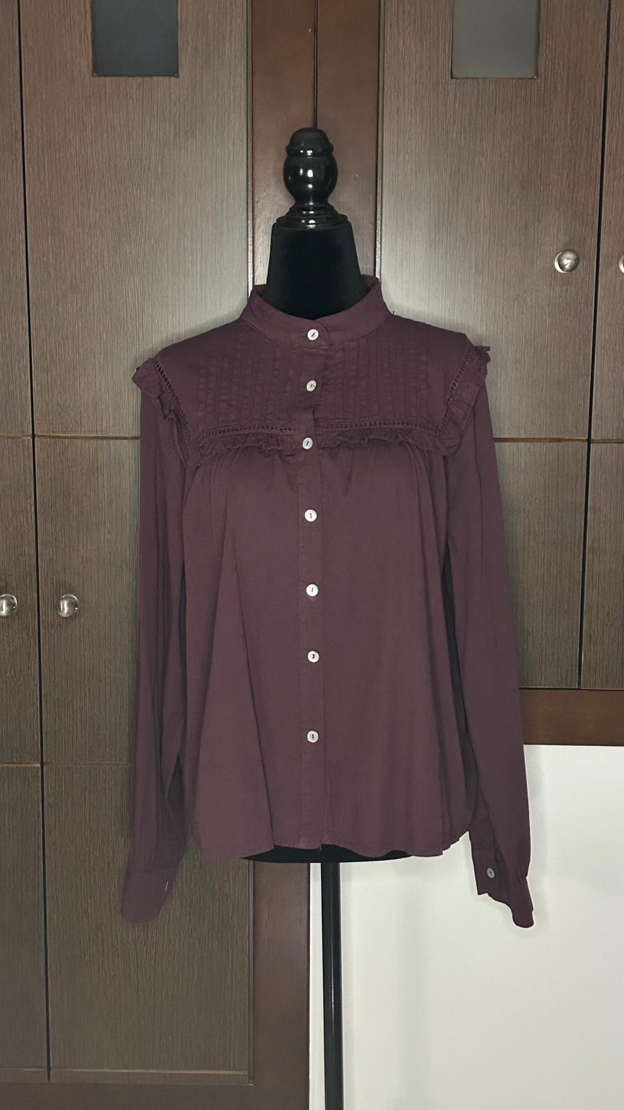 Camisa Lisa Volante