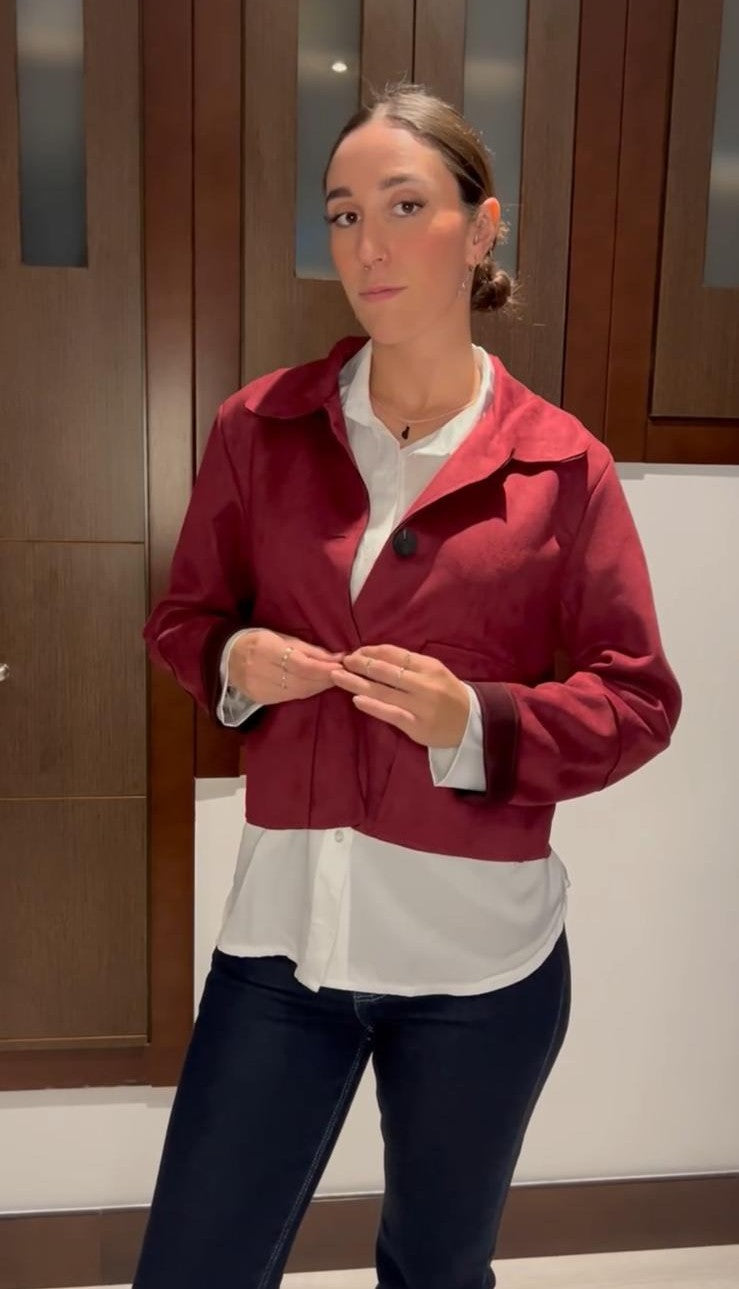 Chaqueta Antelina Bolsillos