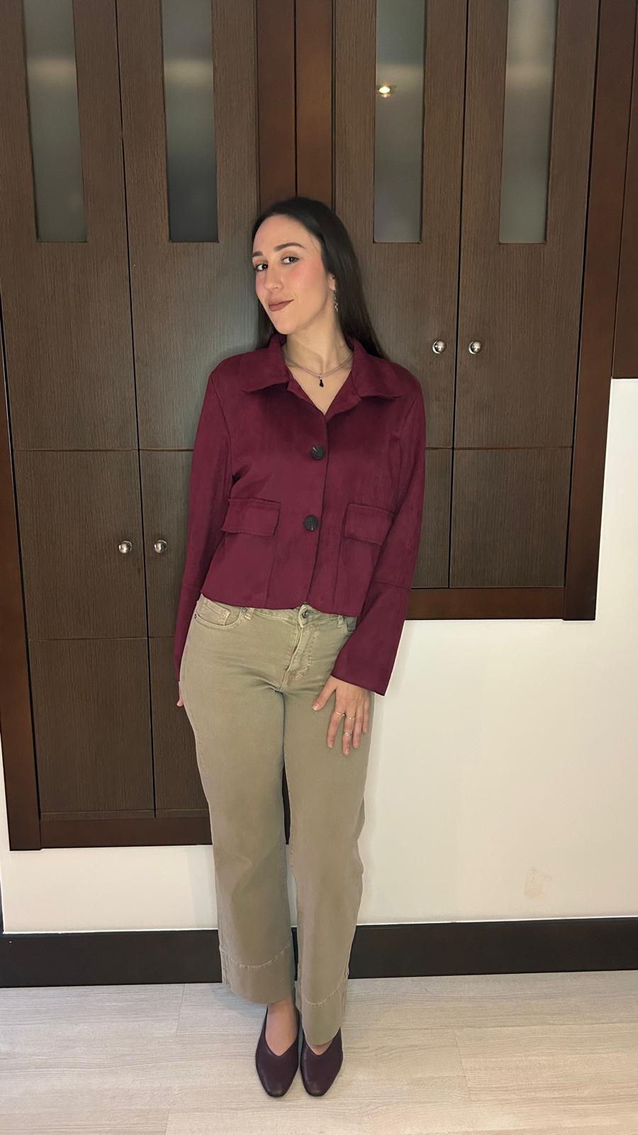Chaqueta Antelina Bolsillos