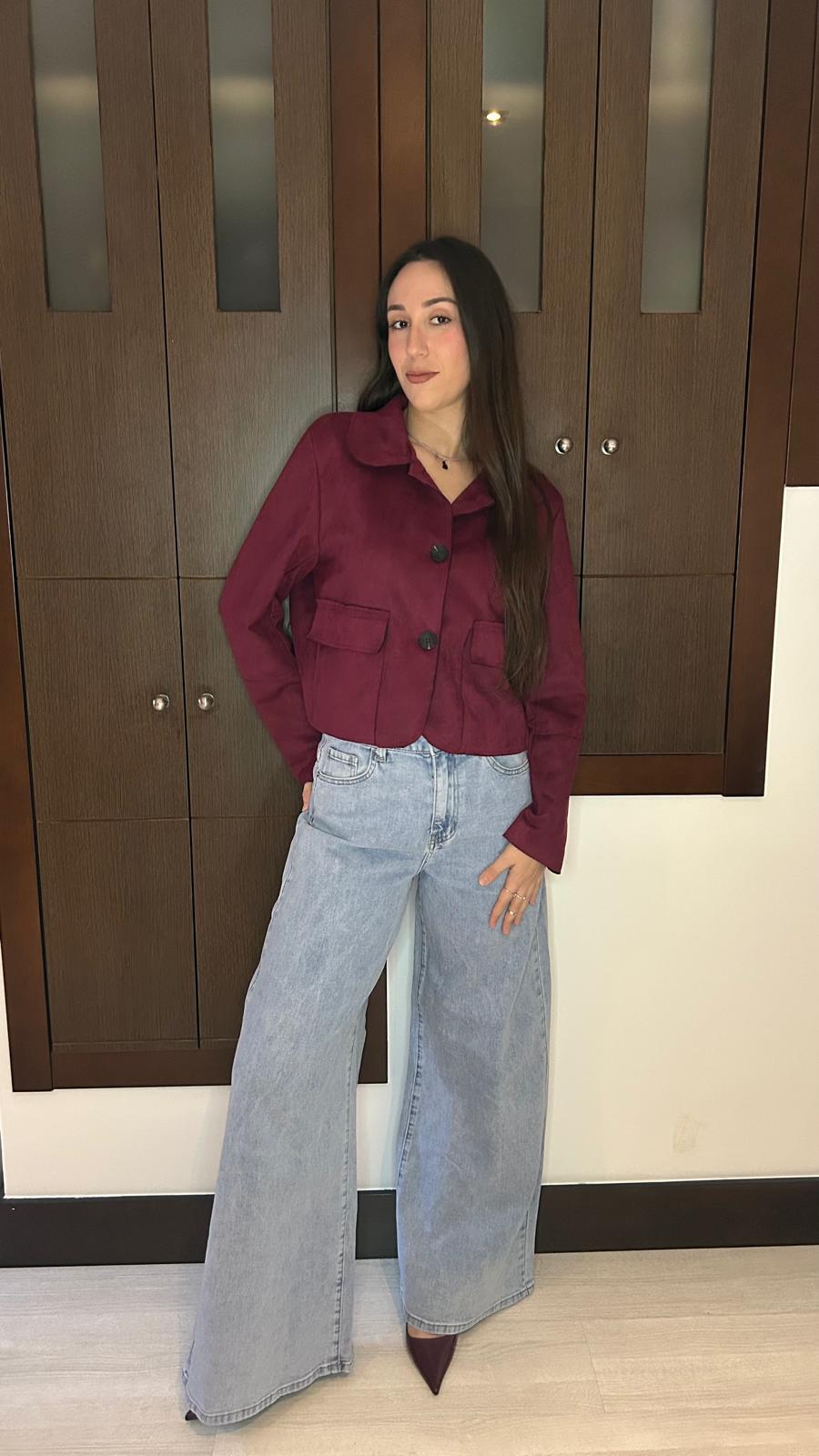 Chaqueta Antelina Bolsillos