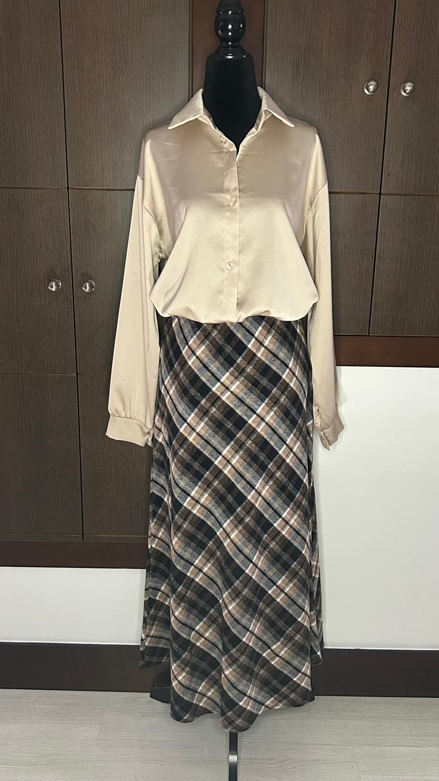 Falda Cuadros Franela