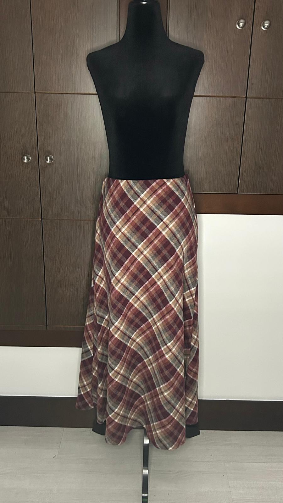 Falda Franela Burdeos