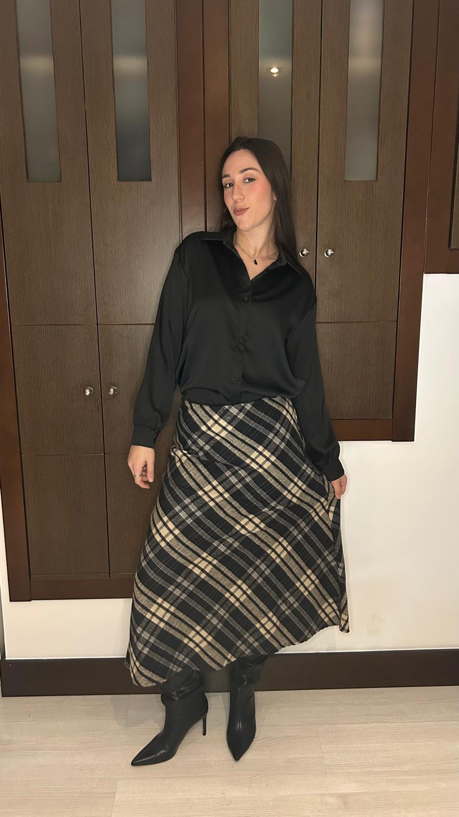 Falda Cuadros Franela