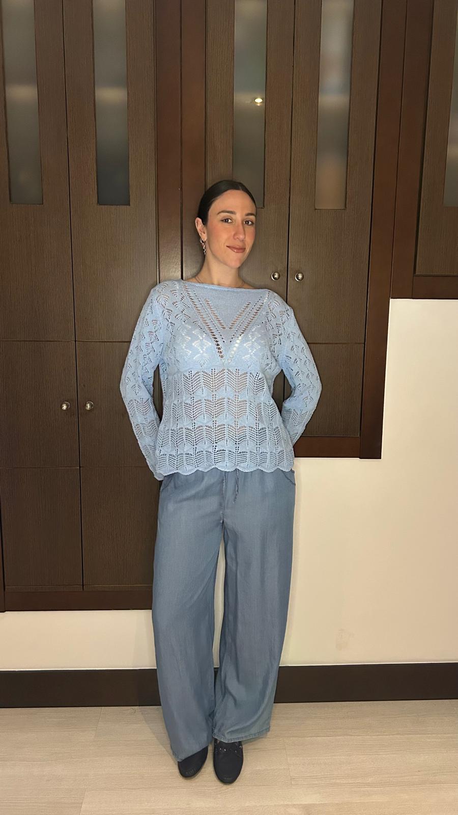 Jersey Pastel Calado