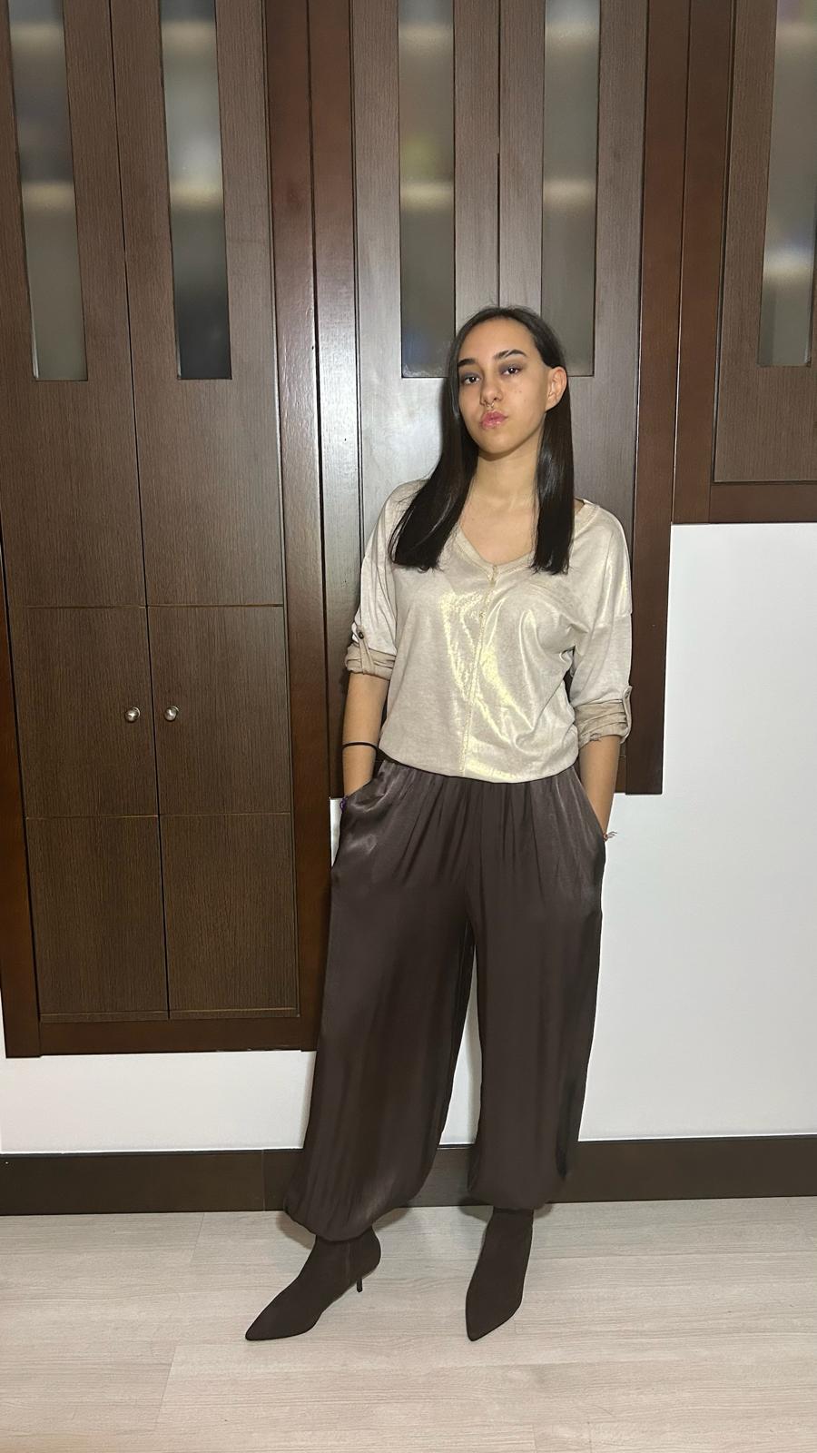 Pantalón Bombacho Satinado