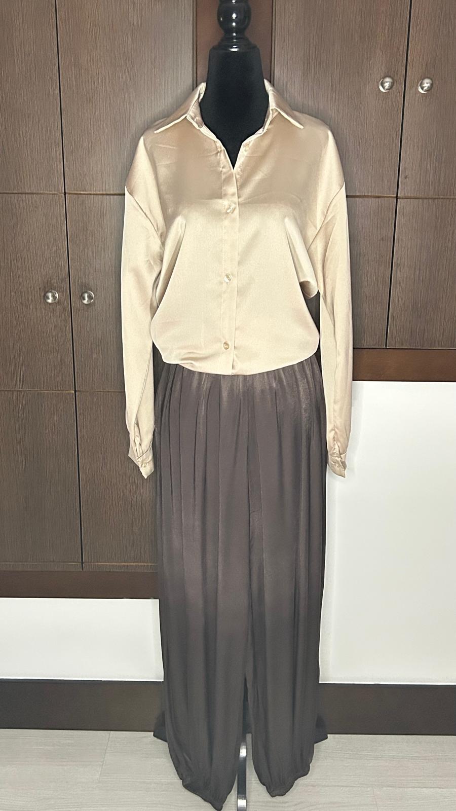 Pantalón Bombacho Satinado