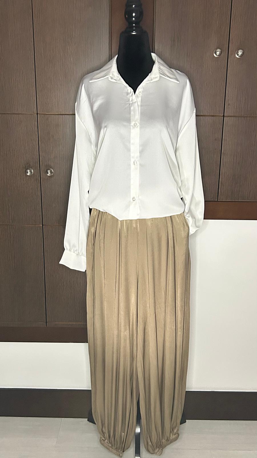 Pantalón Bombacho Satinado