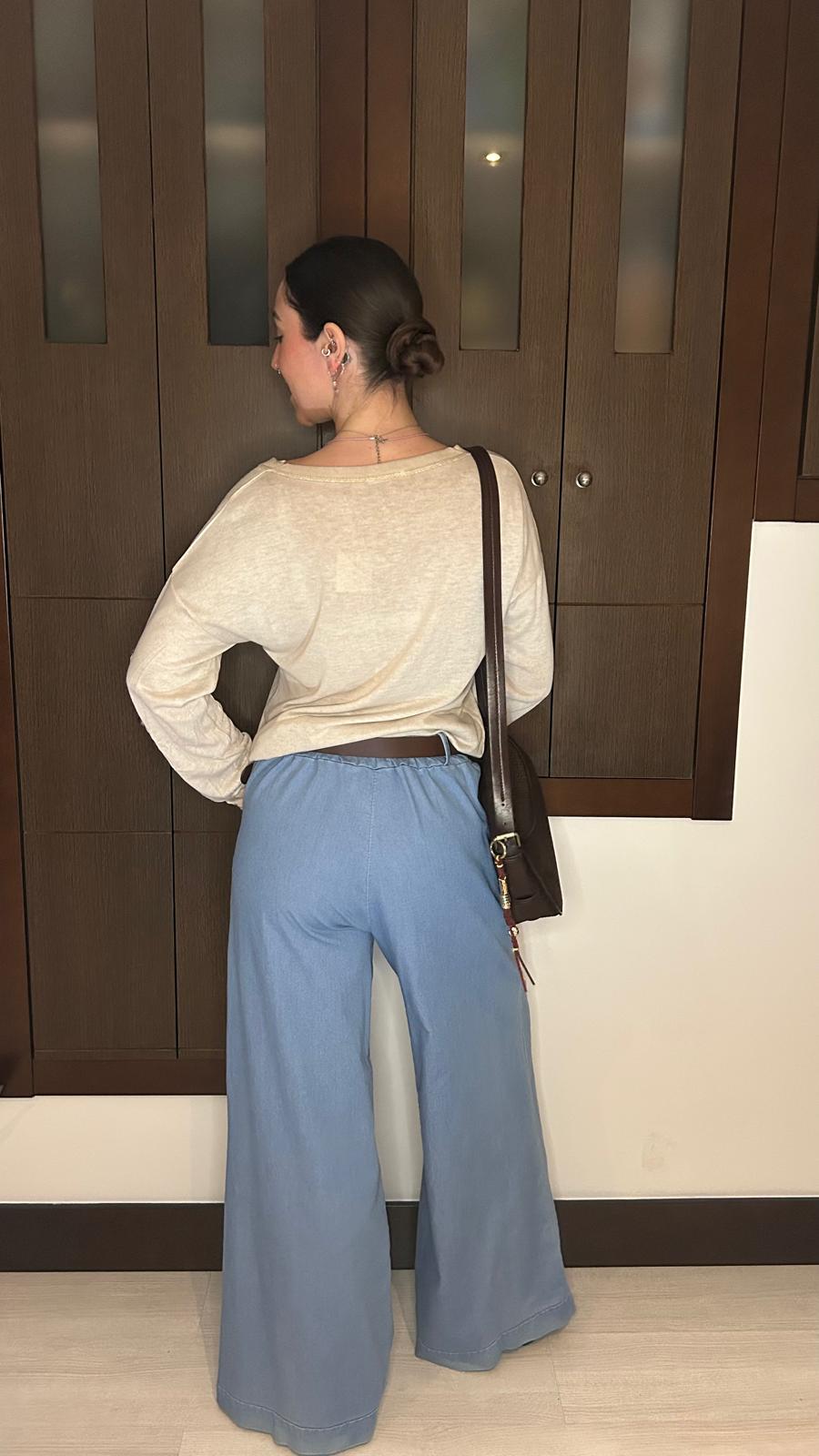 Pantalón Palazzo Algodón