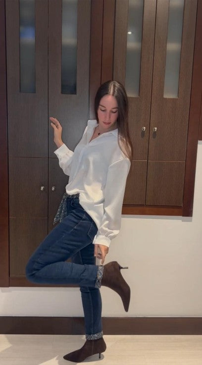 Pantalón Vaquero Floral