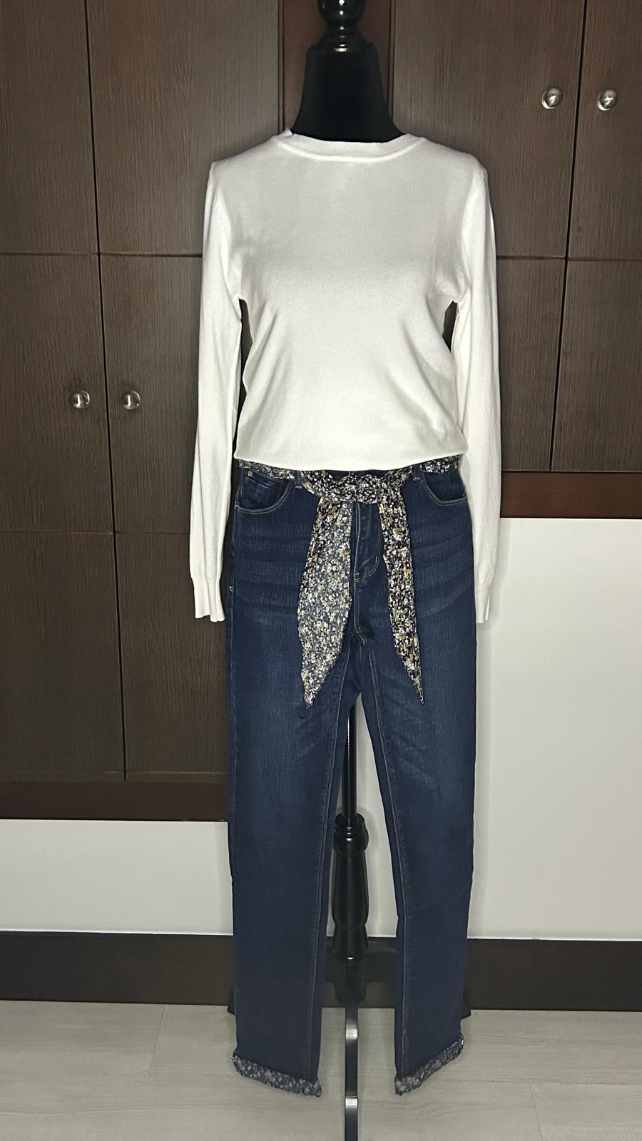 Pantalón Vaquero Floral