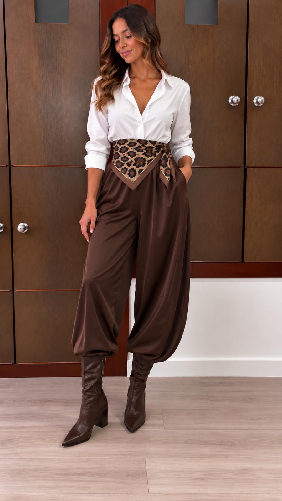 Pantalón Bombacho Satén