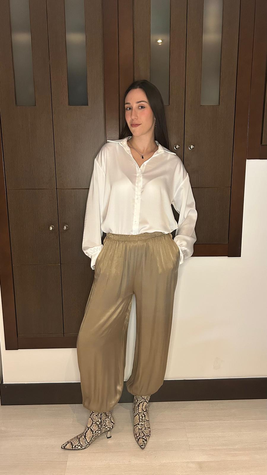 Pantalón Bombacho Satinado