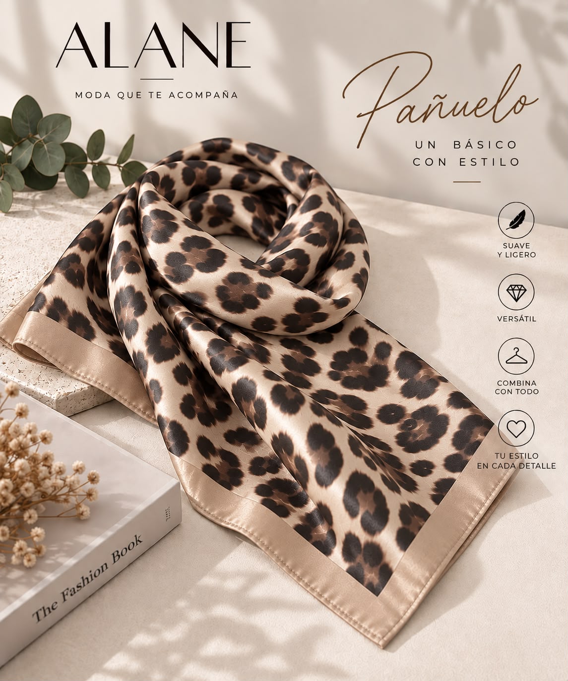 Pañuelo Estampado Leopardo