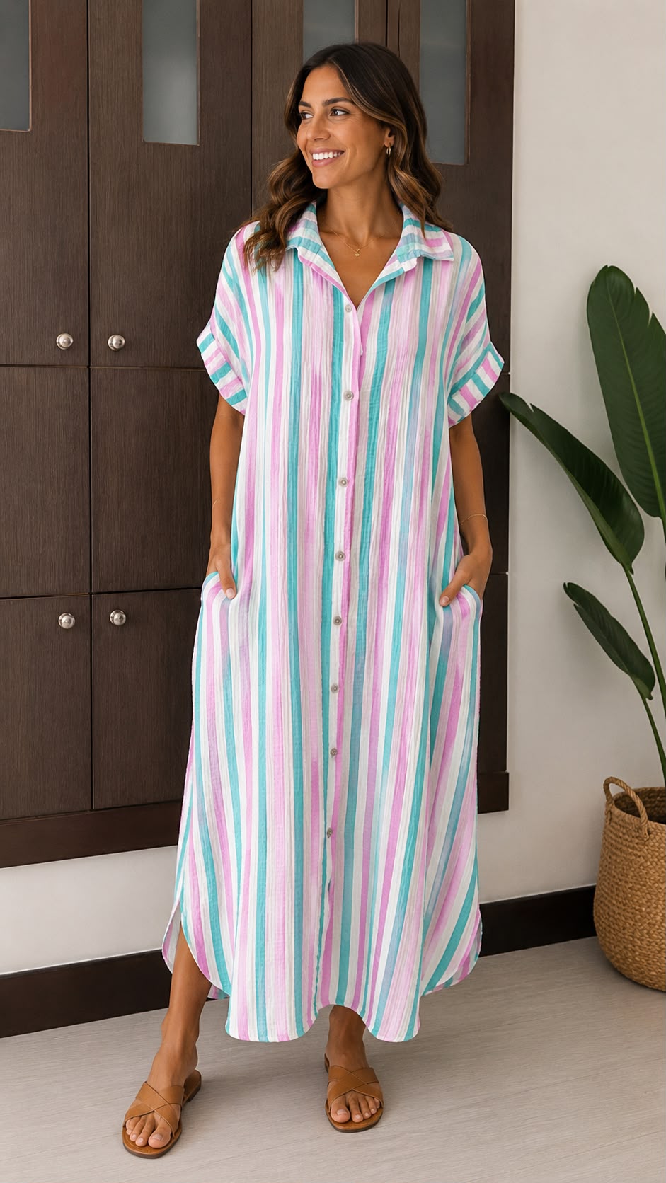 Vestido Camisero Rayas