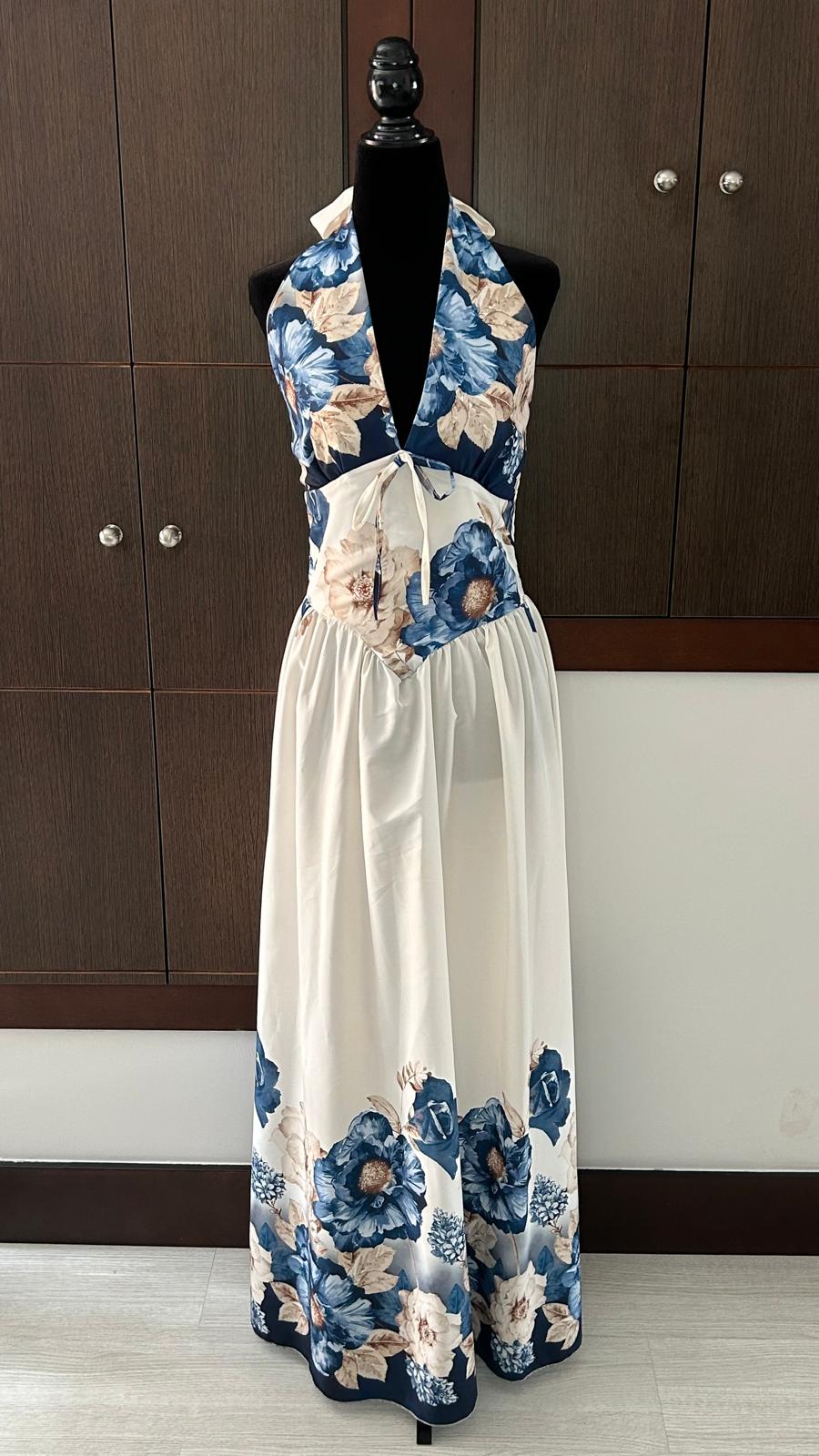 Vestido Halter Estampado