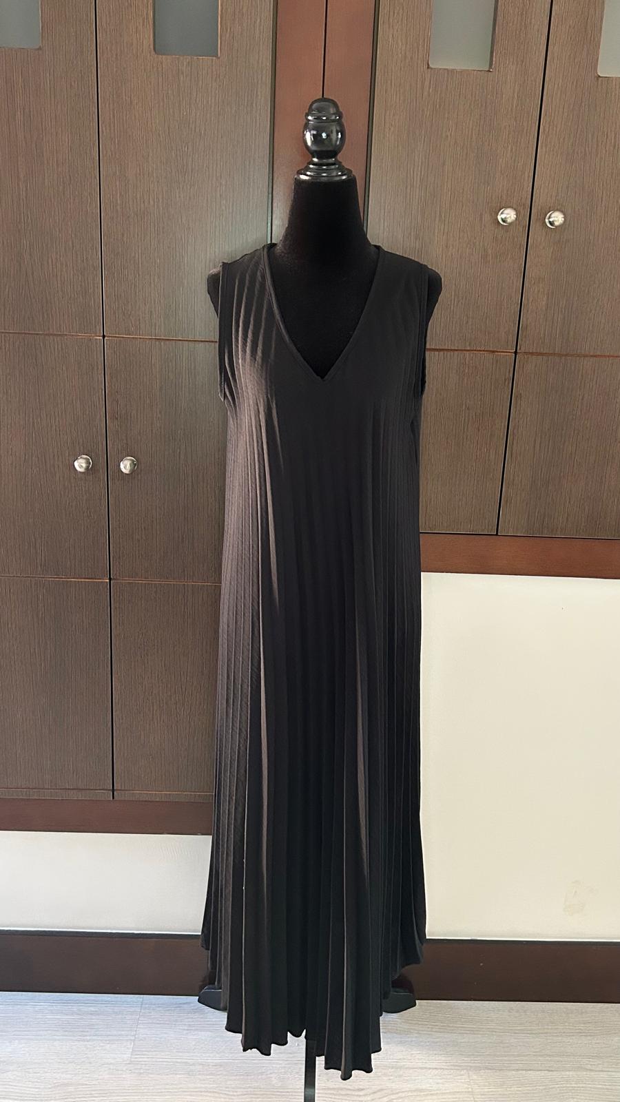 Vestido Largo Plisado "Curvy"