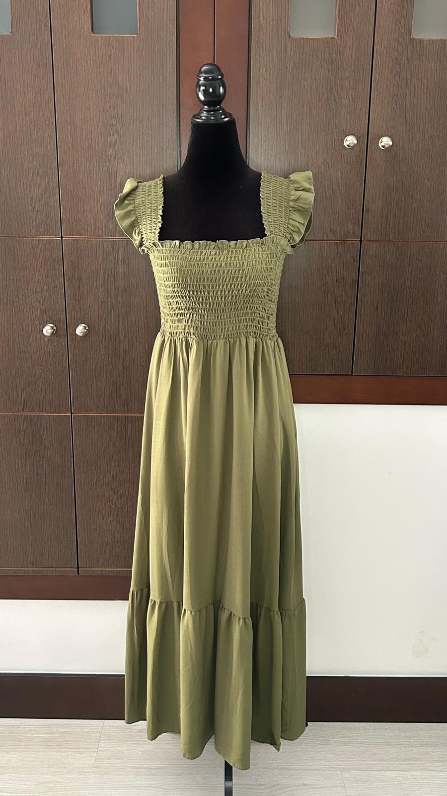 Vestido Nido Abeja Leila