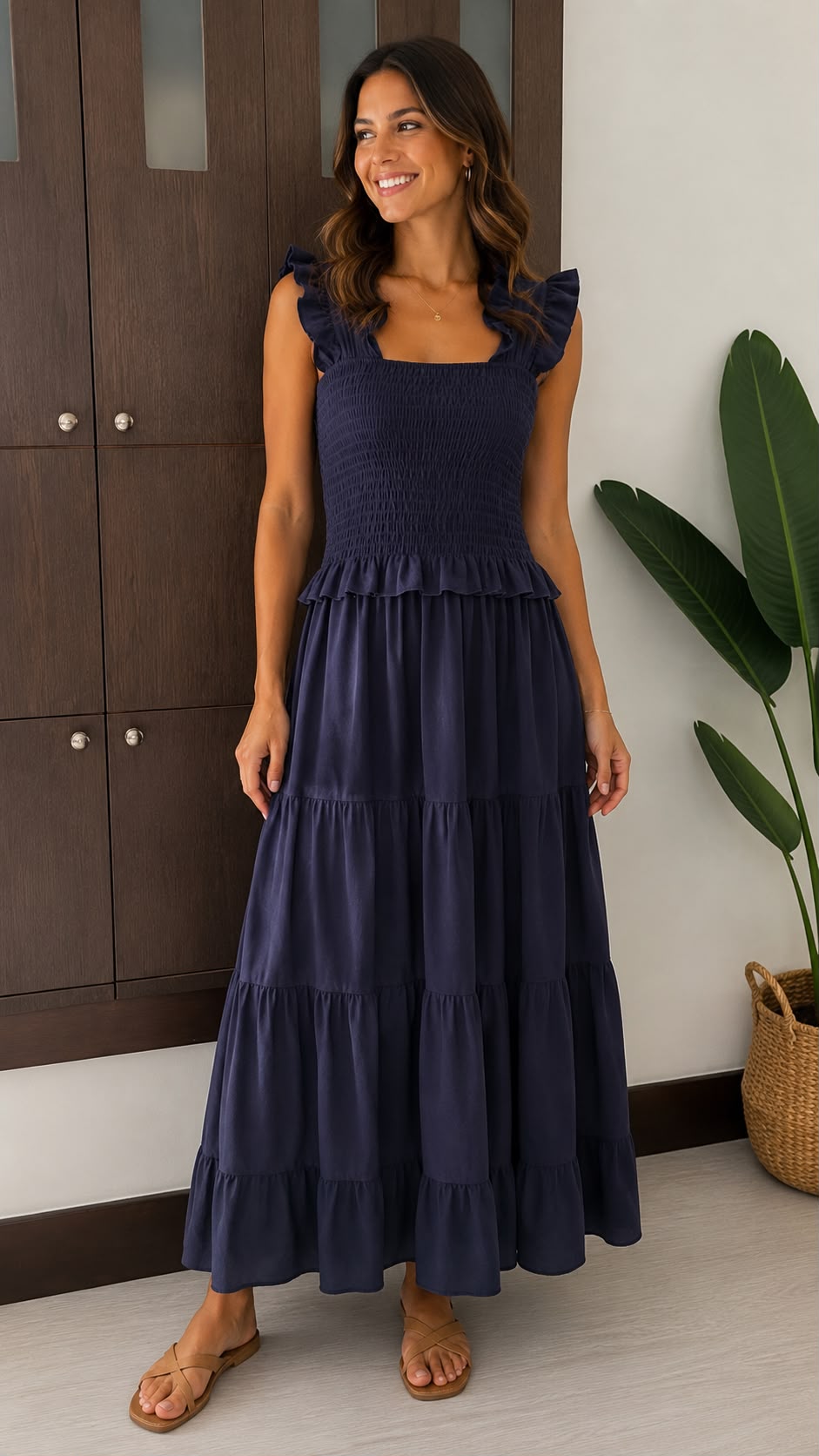 Vestido Nido Abeja Magalie