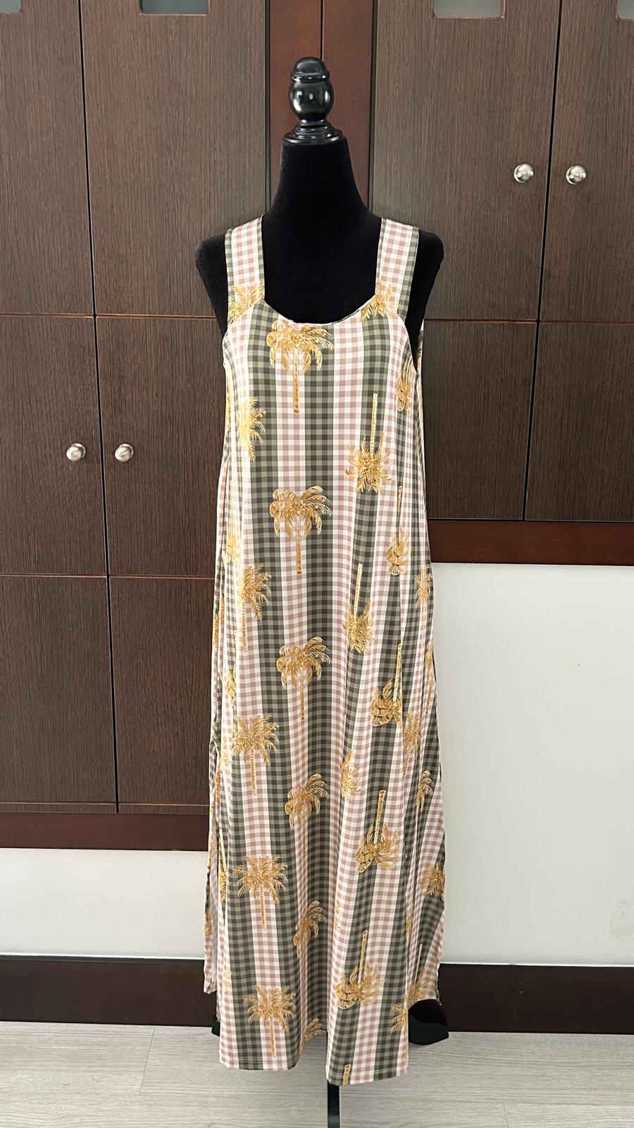 Vestido Vichy Palmeras
